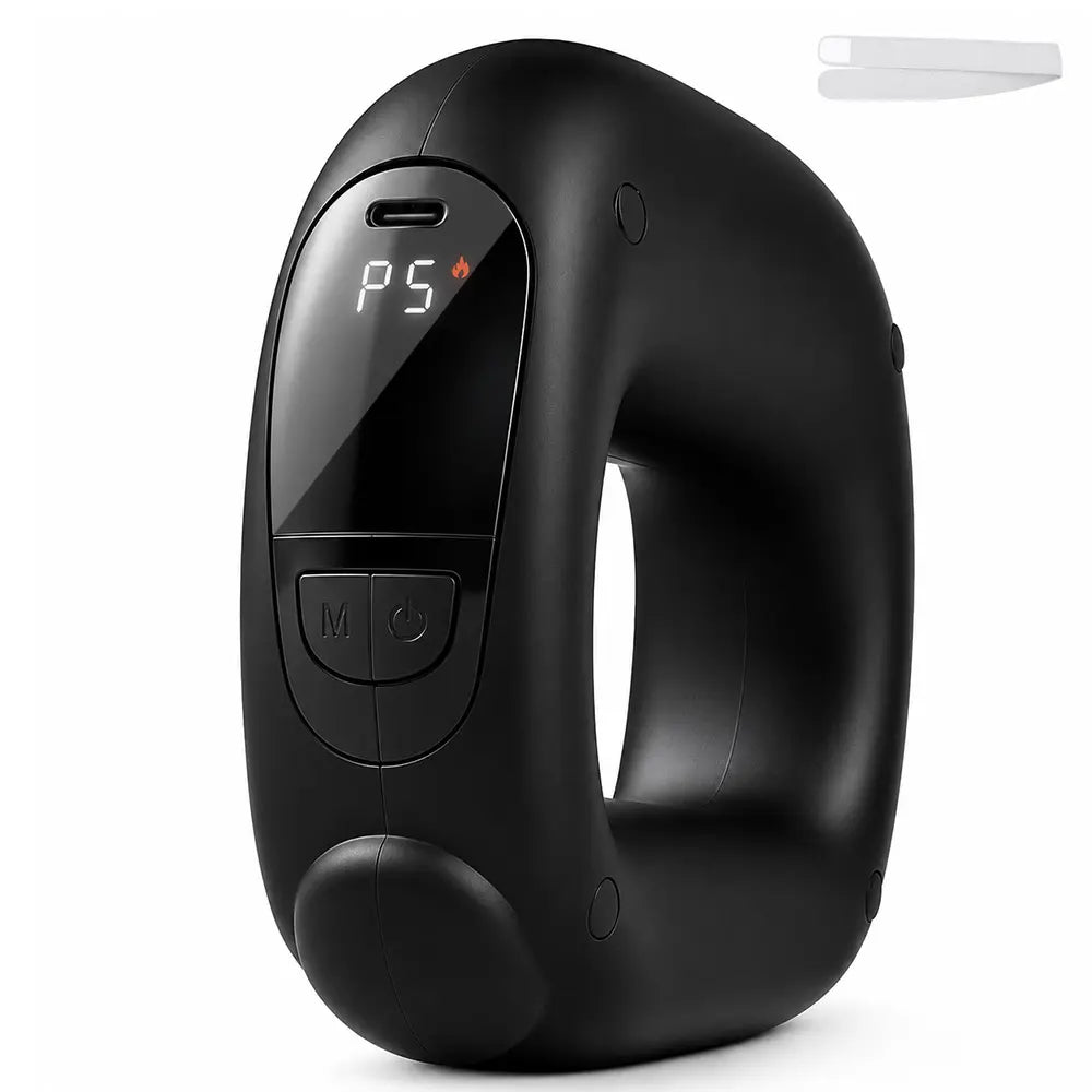 Anillo masajeador Cintu en negro con pantalla y botones