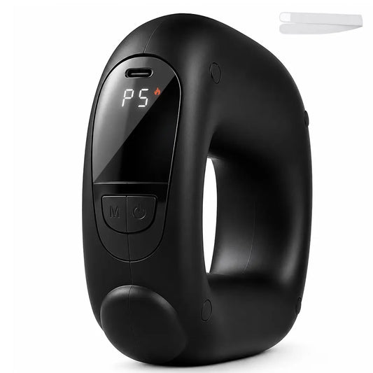 Anillo masajeador Cintu en negro con pantalla y botones